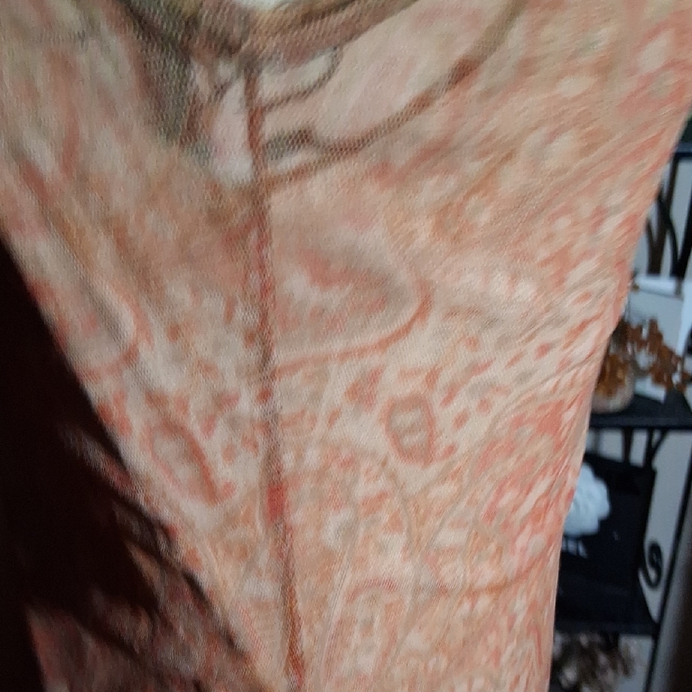 La Belle Orange Sheer Y2K Sleeveless Boho Dress Size M - Picture 11 of 16
